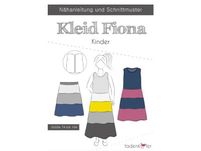 Papier-Schnittmuster Fadenkäfer - Kleid FIONA - Kinder