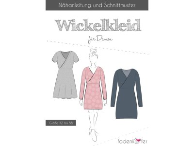 Papier-Schnittmuster Fadenkäfer - Wickelkleid - Damen