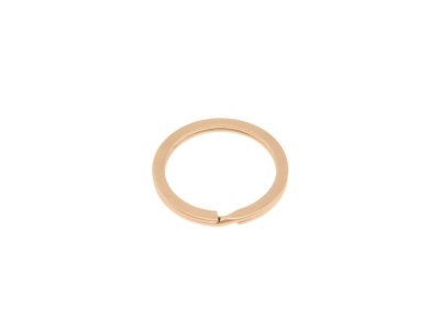 Schlüsselring Flach Metall - 4 Stück ca. 20 mm - roségold