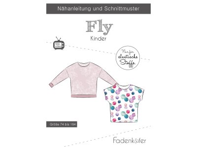 Papier-Schnittmuster Fadenkäfer Fly - Shirt - Kinder