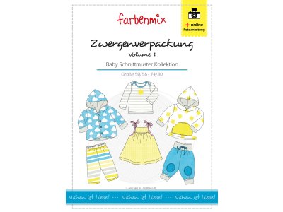 Papierschnittmuster Farbenmix Zwergenverpackung Volume 1  - Baby