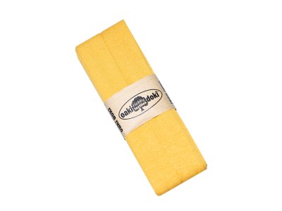 Jersey Schrägband Oaki doki gefalzt 20 mm x 3 m  - gelb