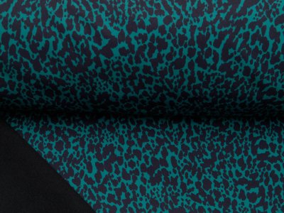 Jackenstoff Softshell Digitaldruck by Poppy - Animalprint - tannengrün