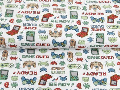 Jersey by Poppy - Game Over - weiß