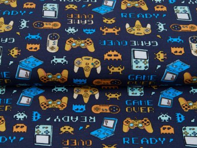Jersey by Poppy - Game Over - navy