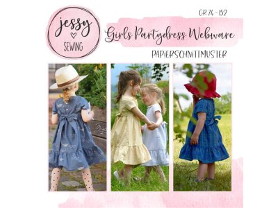 Papier-Schnittmuster Jessy Sewing - Kleid "Girls Partydress Webware" - Kinder