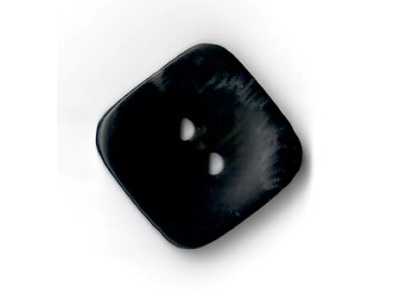 Knopf eckig  mit Farbverlauf  ca. 23,5 mm- schwarz
