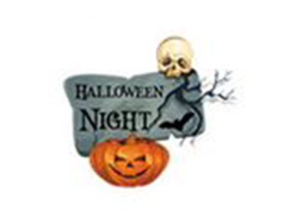 Transfer-Applikation Halloween zum Aufbügeln ca. 6,0 cm x 5,5 cm - Halloween Night Kürbis