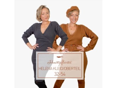 Papierschnittmuster von Schnittgeflüster HELENA - Kleid-Tunika - Damen