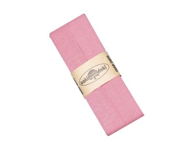 Jersey Schrägband Oaki doki gefalzt 20 mm x 3 m  - helles rosa