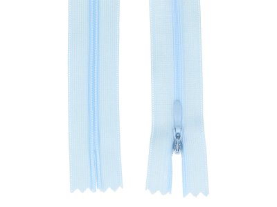Reißverschluss nahtverdeckt nicht teilbar ca. 16 cm - helles blau