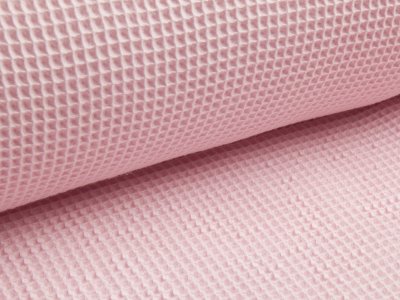 Waffelpiqué Baumwolle uni rosa