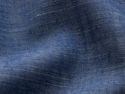 Viskose Leinen - uni indigoblau