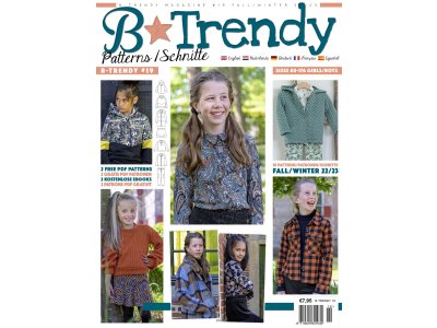 B-Trendy #19 Herbst/Winter 2022 - Schnittmuster-Zeitschrift für Kinder