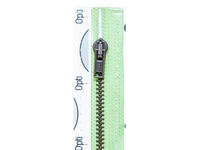 Reißverschluss Opti M40 Werra Antik golden nicht-teilbar 14 cm - lime