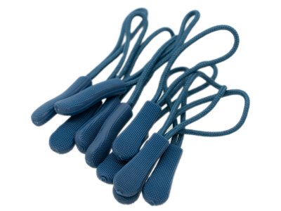 RV-Anhänger/Zipper Schlaufe 6,6 cm 10 Stück - dunkel marineblau