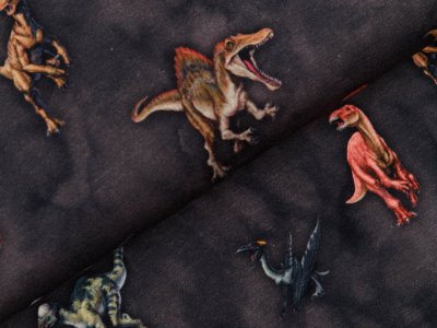 Jersey Digitaldruck Jurassic World - Dinos - anthrazit