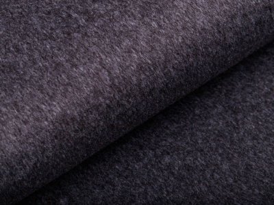 Tweed Wolloptik - uni dunkelgrau