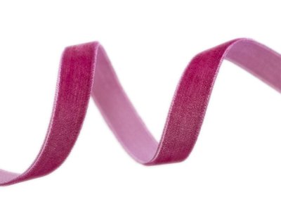 Samtband ca. 9 mm - uni magenta