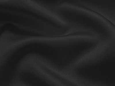 Stretch Satin Baumwolle - leicht glänzend - uni schwarz