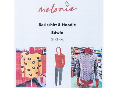 Papierschnittmuster by Melonie - Basicshirt & Hoodie EDWIN - Herren