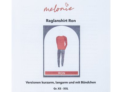 Papierschnittmuster by Melonie - Raglan-Schnittmuster RON - Herren