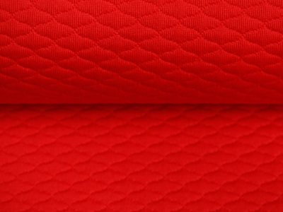 KDS Queen's Collection - Jacquard Rautenstepper - Rautenmuster - rot