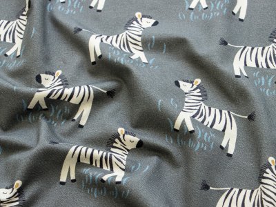 Jersey Swafing Savana Friends - lustige Zebras - grau