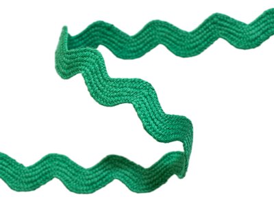 Bogenlitze Zackenlitze hochwertige Baumwolle - ca. 20 mm - grasgrün