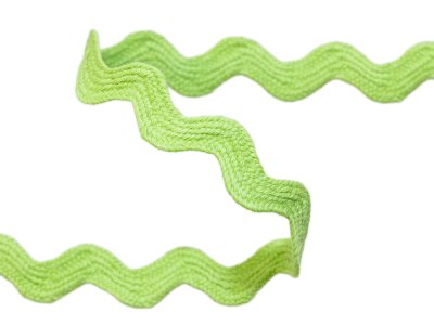 Bogenlitze Zackenlitze hochwertige Baumwolle - ca. 20 mm - hellgrün