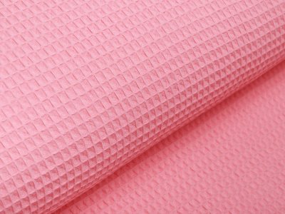 Waffelpiqué Baumwolle - Waffeloptik - uni rosa