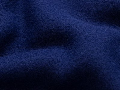 Baumwoll Fleece - uni marineblau