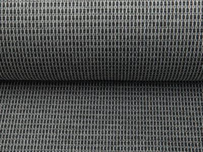 KDS Queen's Collection - Struktur Jersey Jacquard - Mini Karomuster - grau