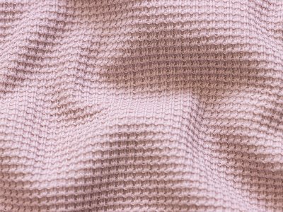 Jersey Waffelstrick Swafing Laura - Waffeloptik - uni altrosa