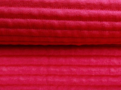 KDS Queen's Collection - Strukturjersey Stepper  - 3D Optik - pink
