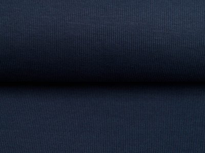 Feinripp Jersey Sanetta - uni nachtblau