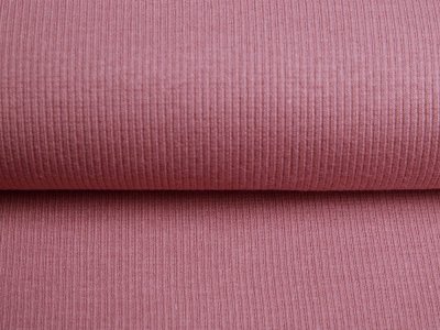 Bündchen gerippt - uni altrosa
