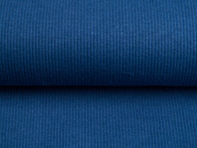 Bündchen gerippt - uni indigoblau