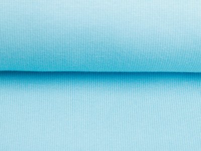 Feinripp Jersey Sanetta - uni himmelblau