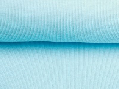 Feinripp Jersey Sanetta - uni wasserblau