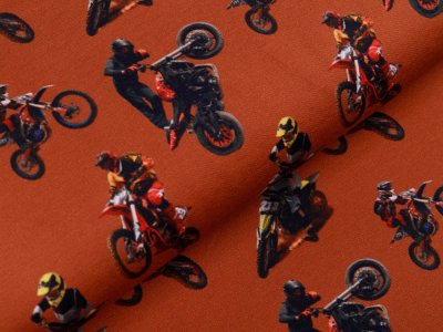Sweat French Terry Digitaldruck Stenzo - Motocross - terrakotta