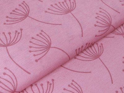 Canvas Leinenlook Loneta - Pusteblumen - rosa