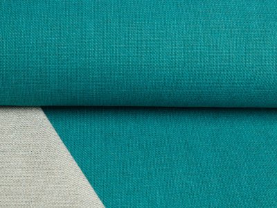 Canvas in Leinenoptik - uni petrol