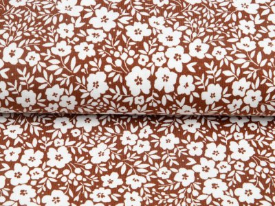 Jersey - Blumenwiese - braun