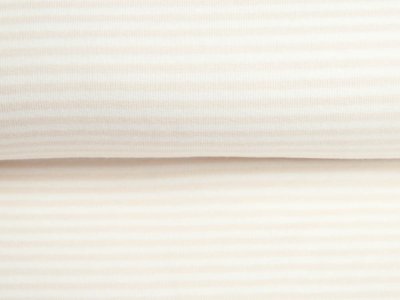 Jersey Yarn Dyed - Streifen - weiß-ecru