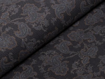 Elastischer Köper Jeansstoff bedruckt - Ornamente