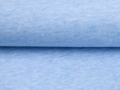 Jersey Melange Sanetta - meliert blau 