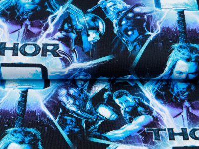 Jersey Digitaldruck Marvel Adventures Thor - Donar der nordische Donnergott - schwarz