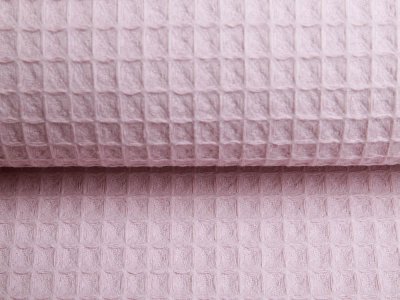 Waffelpiqué Baumwolle - Waffeloptik - uni rosa