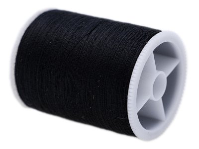 Heftfaden Heftgarn - 100% Baumwolle -  200m - schwarz